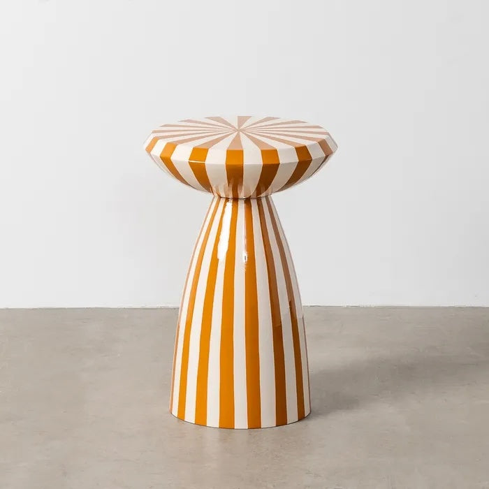 Mesita Auxiliar Circus Vintage Rayas Butter