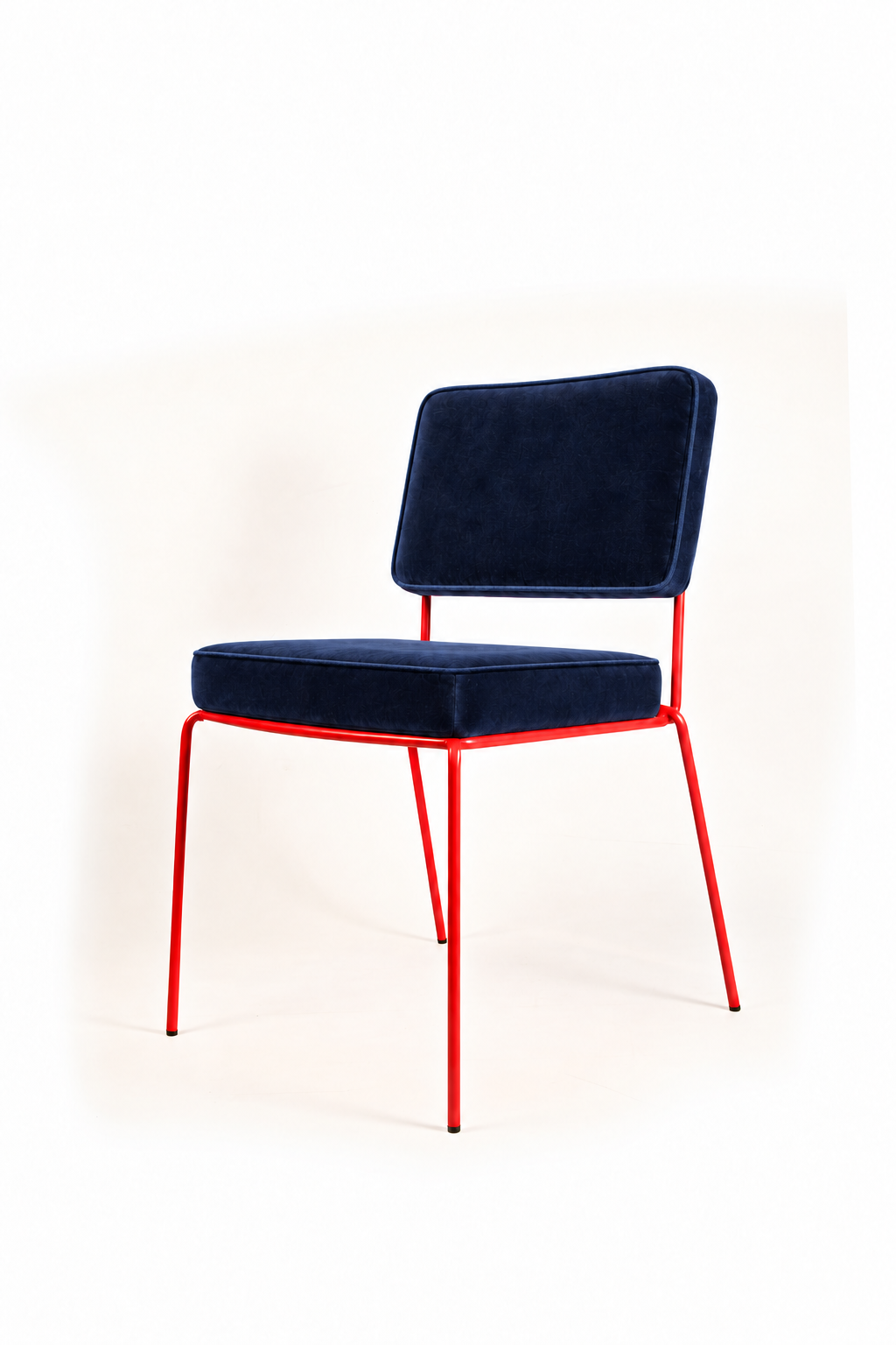 Silla Maura Roja Tapizado Velvet Azul PRE-ORDER