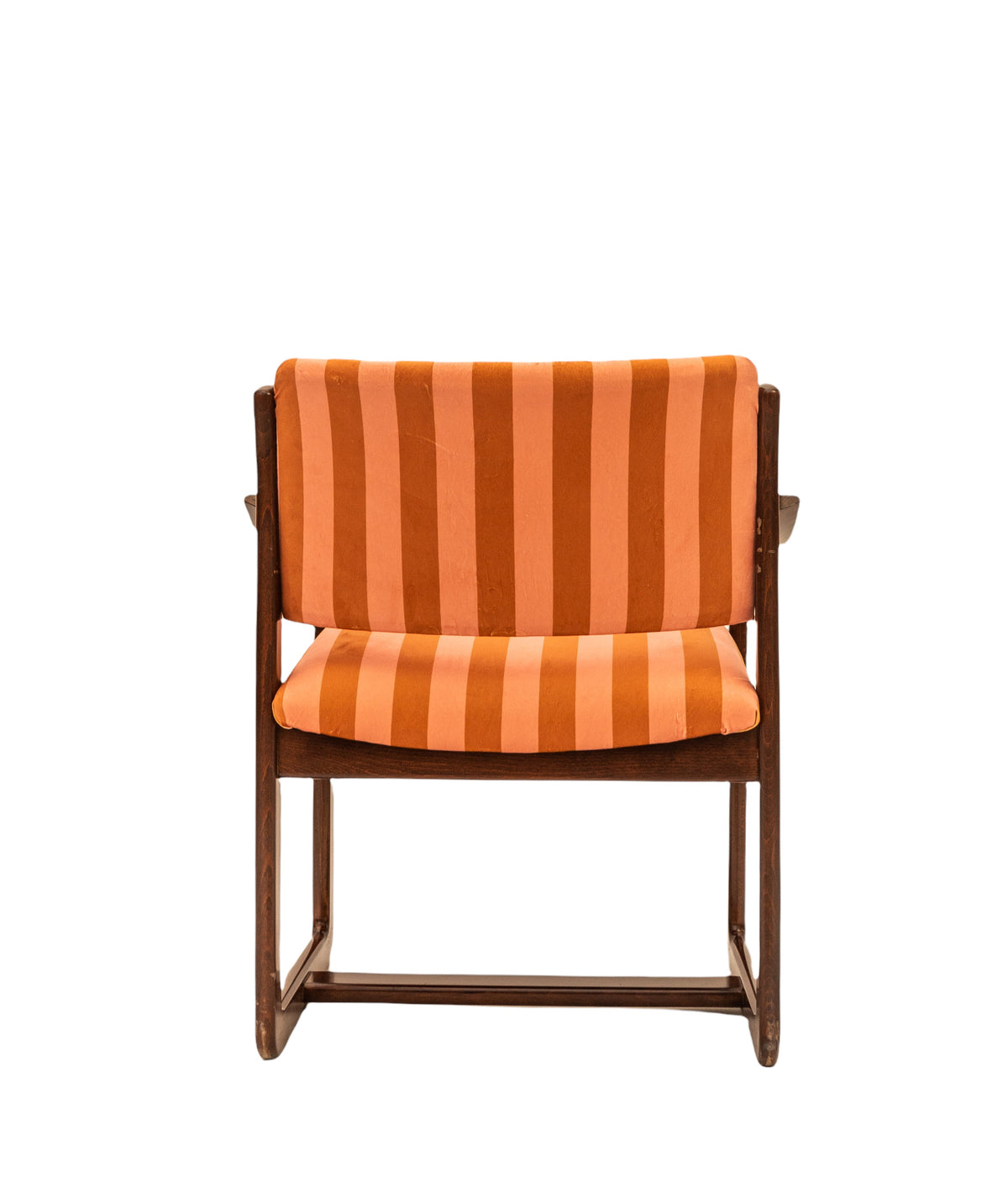 Chaise à rayures des années 70