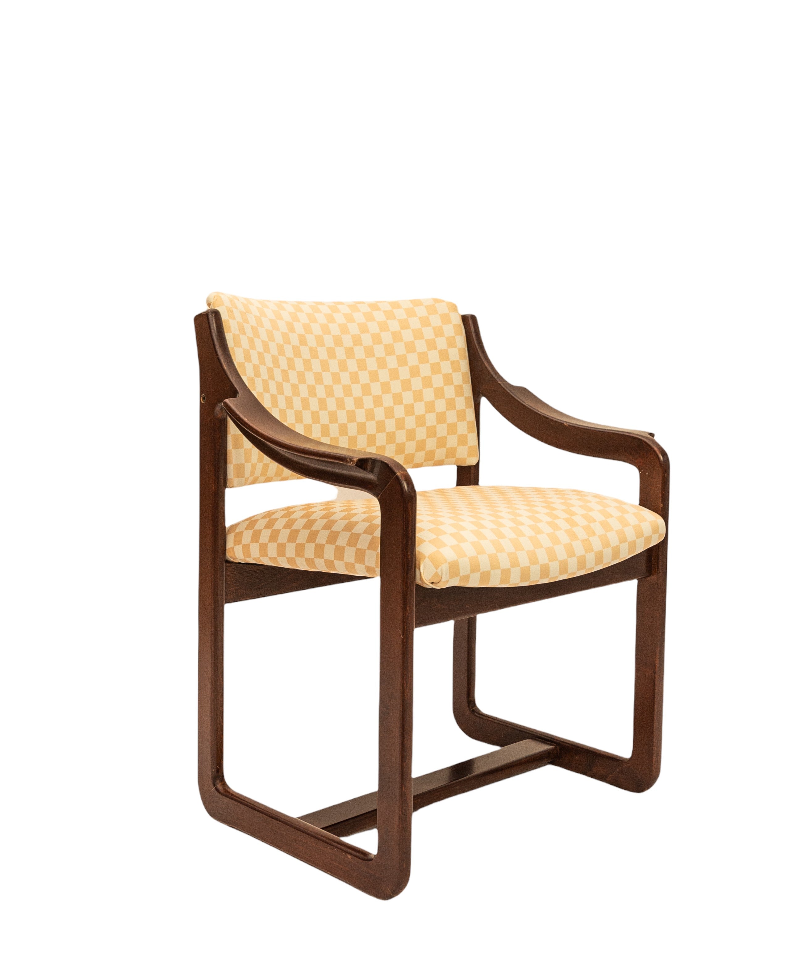 70's Vanille Damero Chair