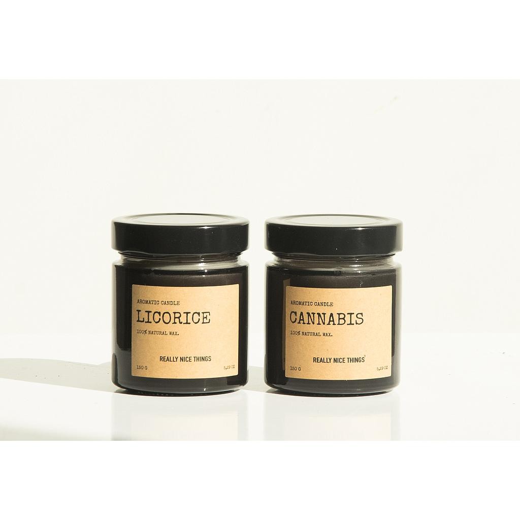 Cannabis & Licorice Candle Set