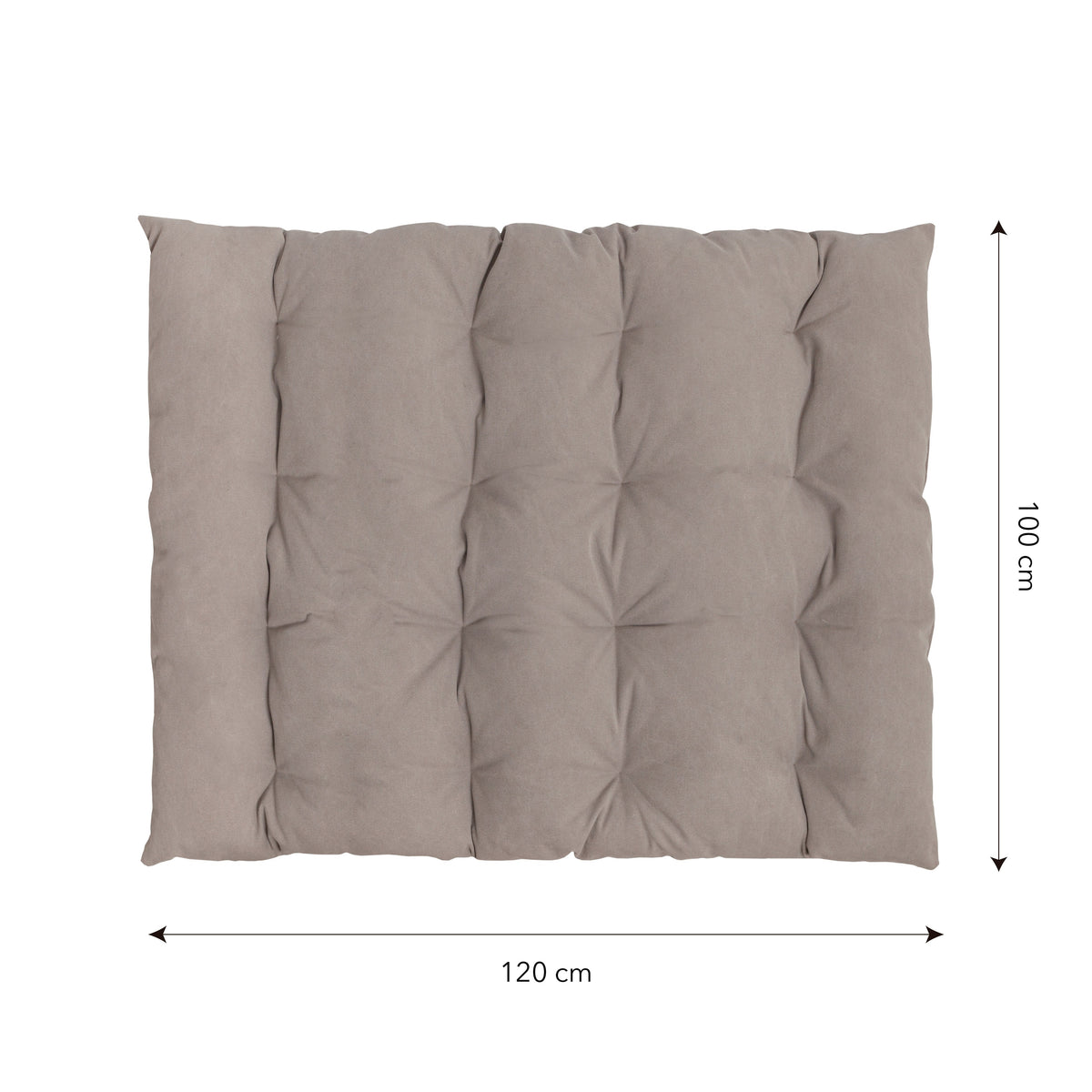 Matelas futon de sol taupe