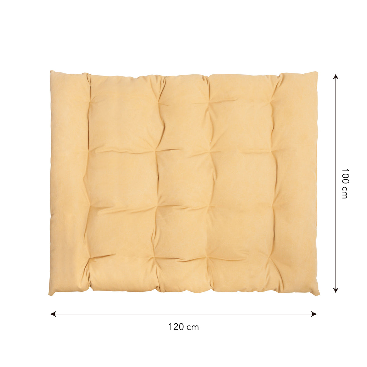Matelas futon de sol jaune