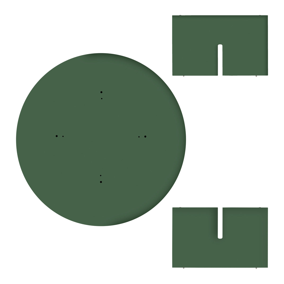 Round low table Pause Cedar
