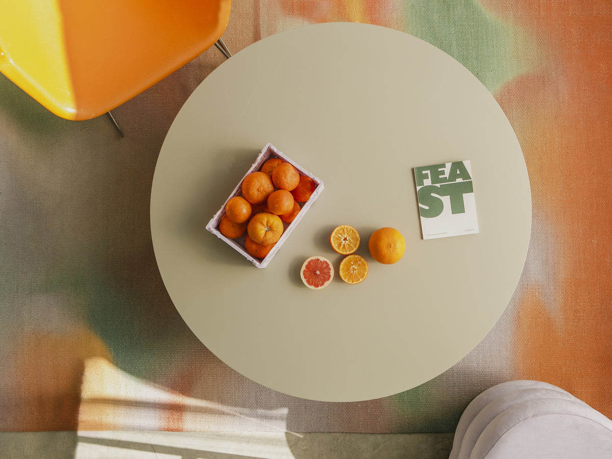 Round lower table Pause Taupe