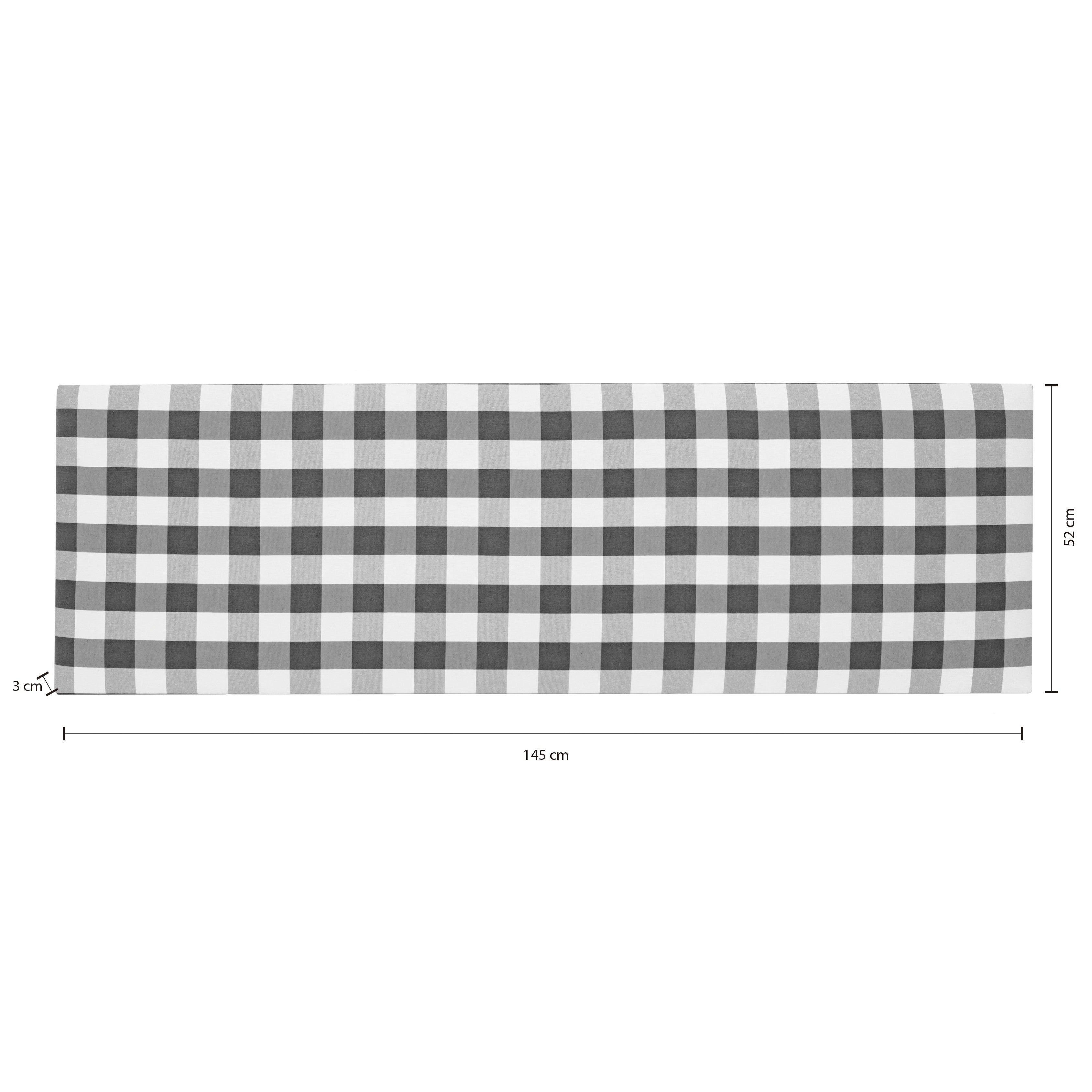 Cabecero Billie 135 Vichy Negro