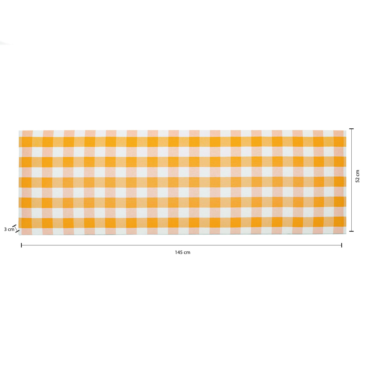 Cabecero Billie 135 Vichy Amarillo