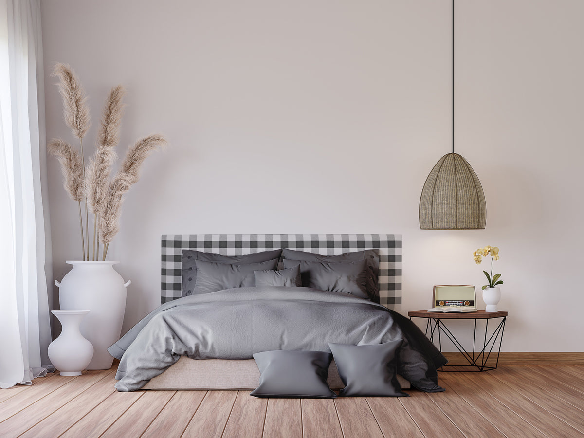 Tête de lit Billie 150 Vichy noire