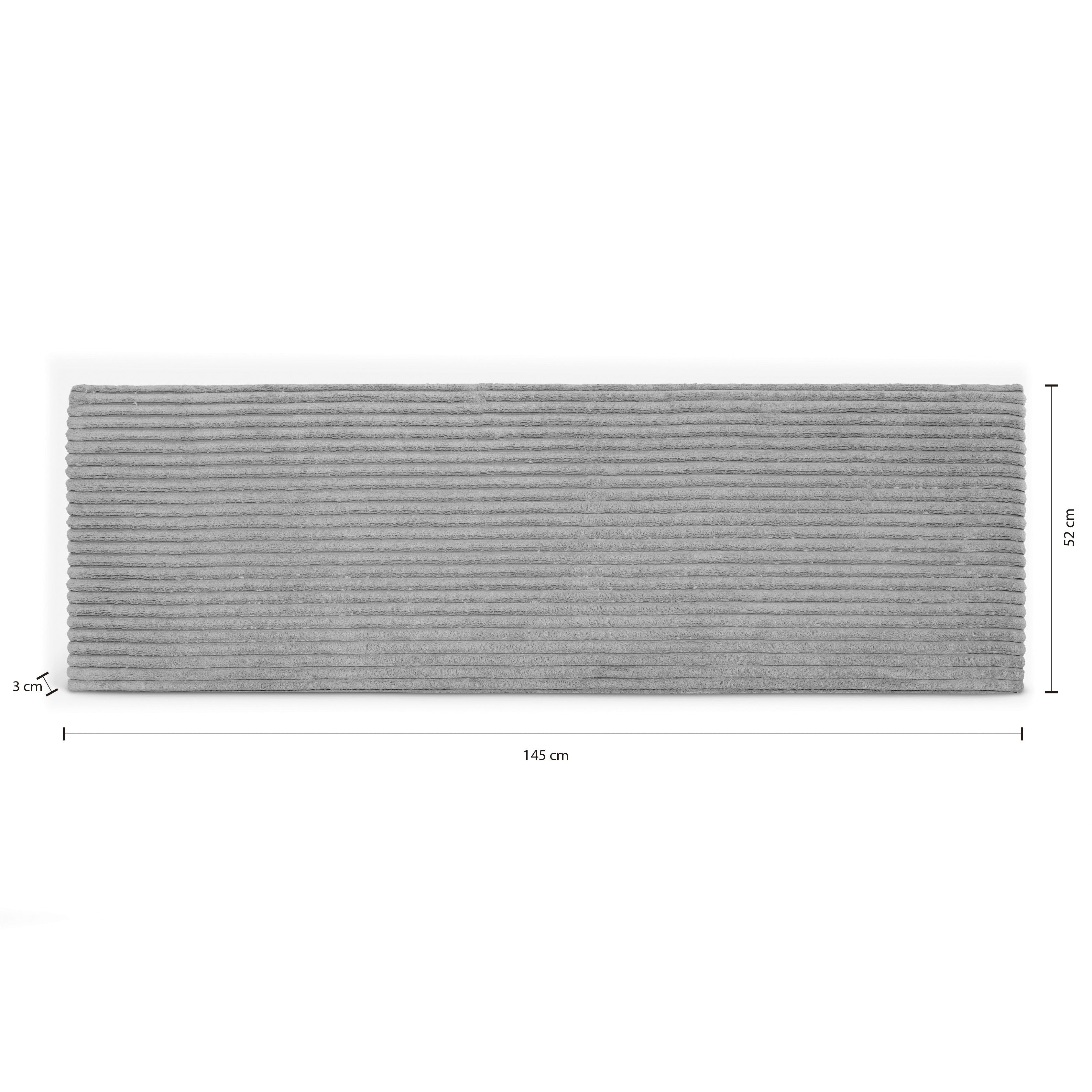 Cabecero 135 Pana XL Gris