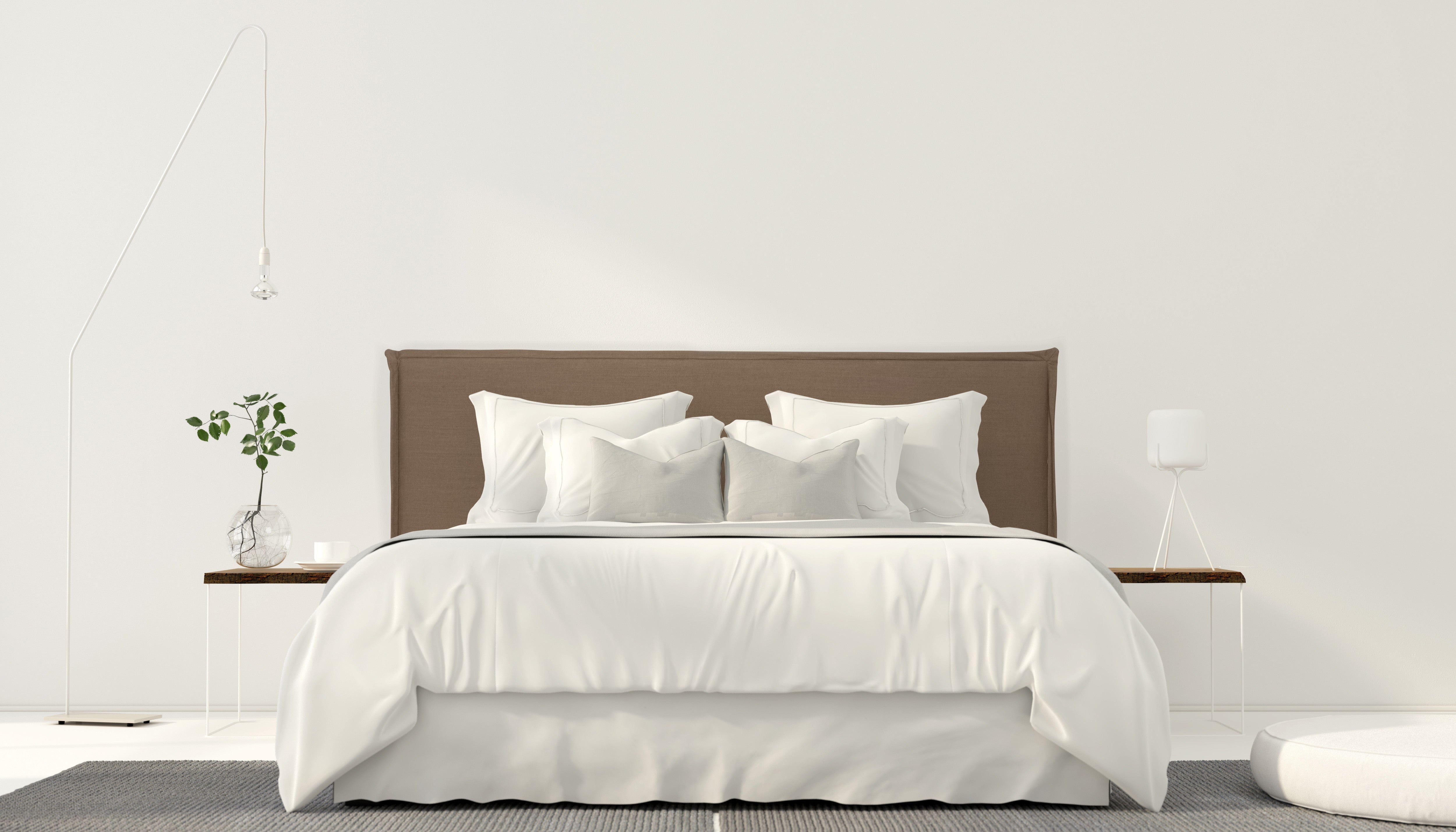 Linen upholstered head 150 Edmond Marron