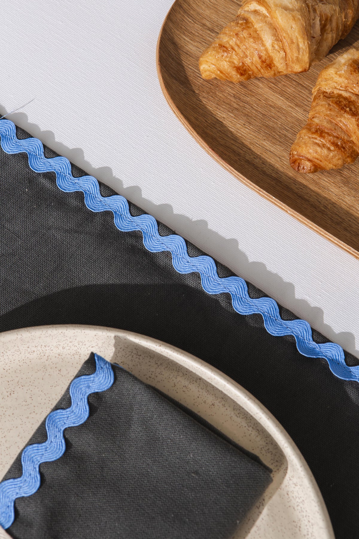 Set 2 individuales de mesa Wavy Gris
