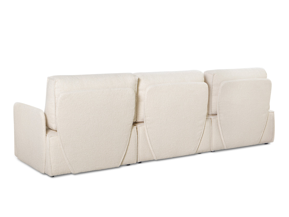 Sofa Modular Lea 3 plazas Chaiselongue Snow