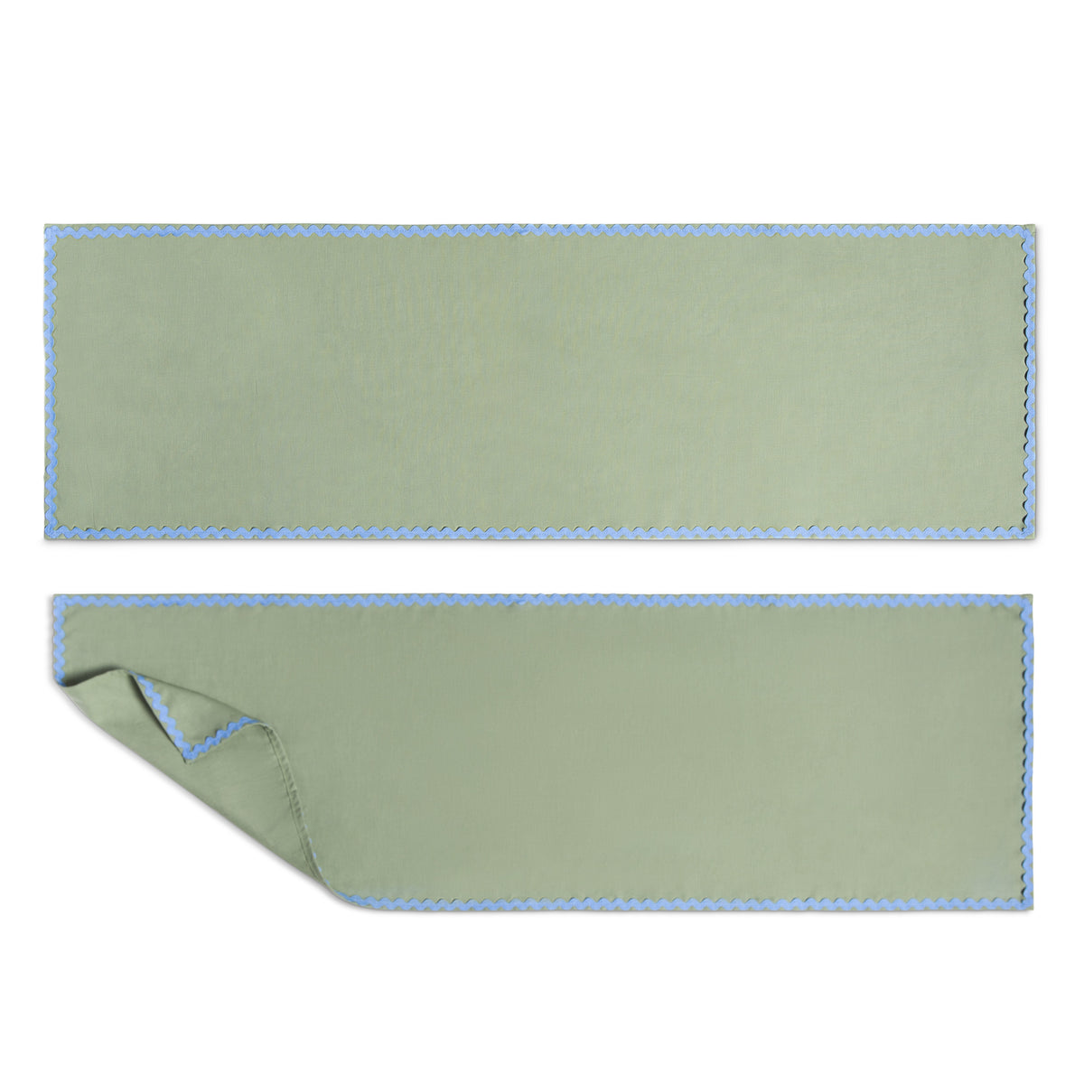 Set 2 Caminos de mesa Wavy Aguamarina