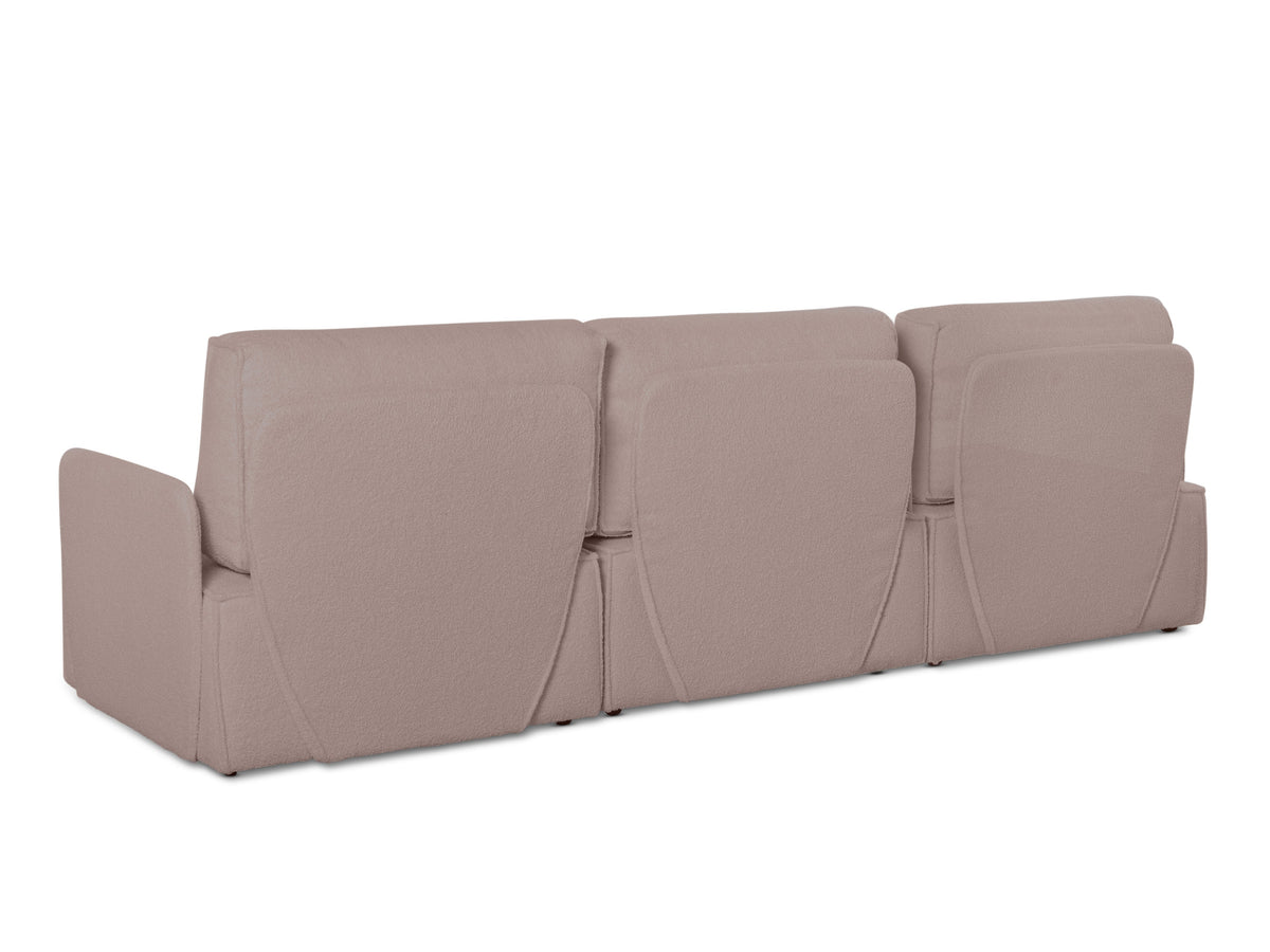 Sofa Modular Lea 3 plazas Chaiselongue Soft Pink