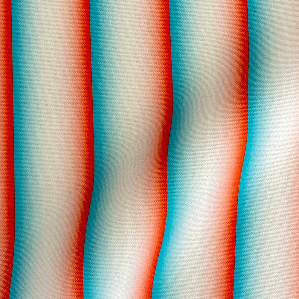 Tela outdoor Gradient Stripes Blue Red