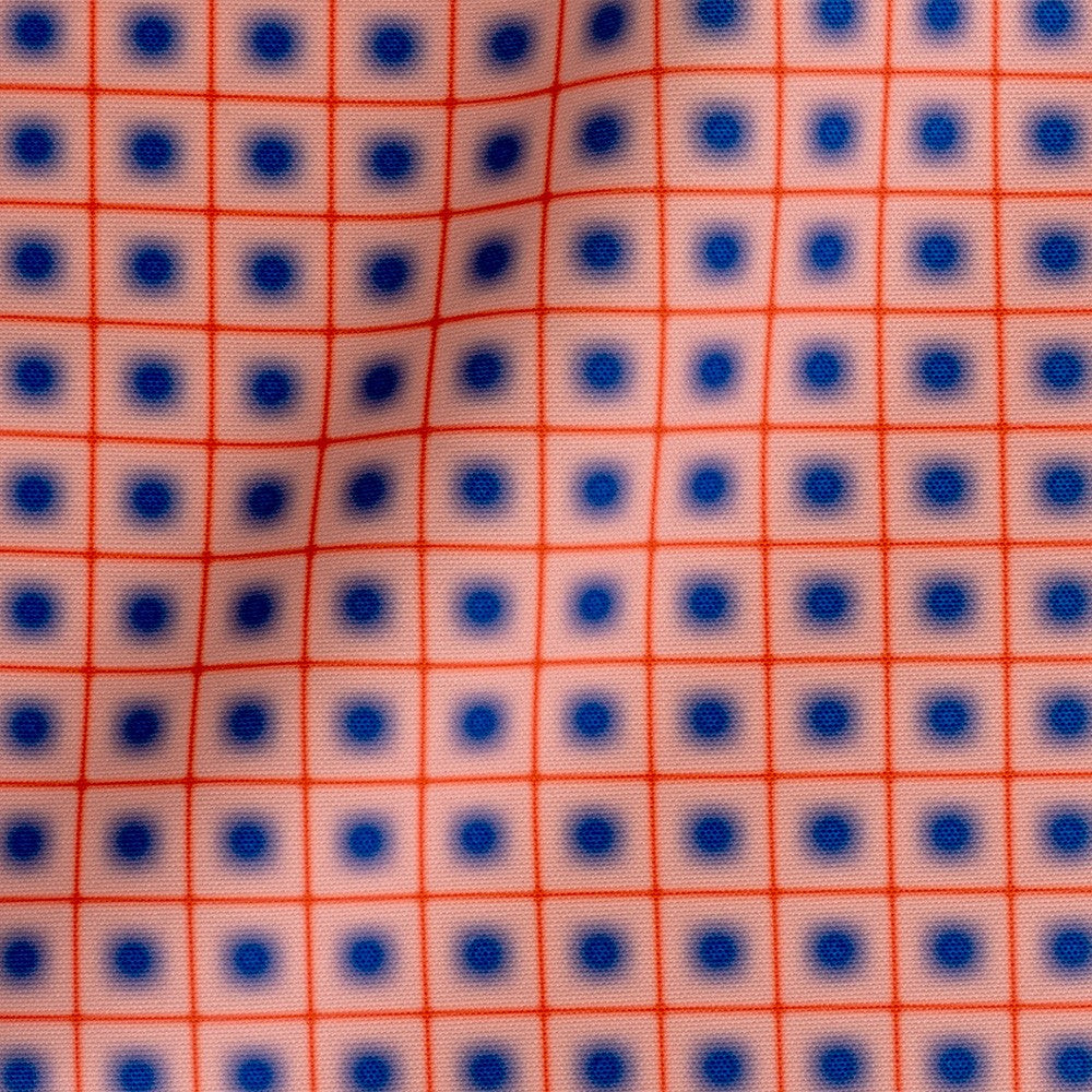Tela outdoor Lunar Grid Blue Red