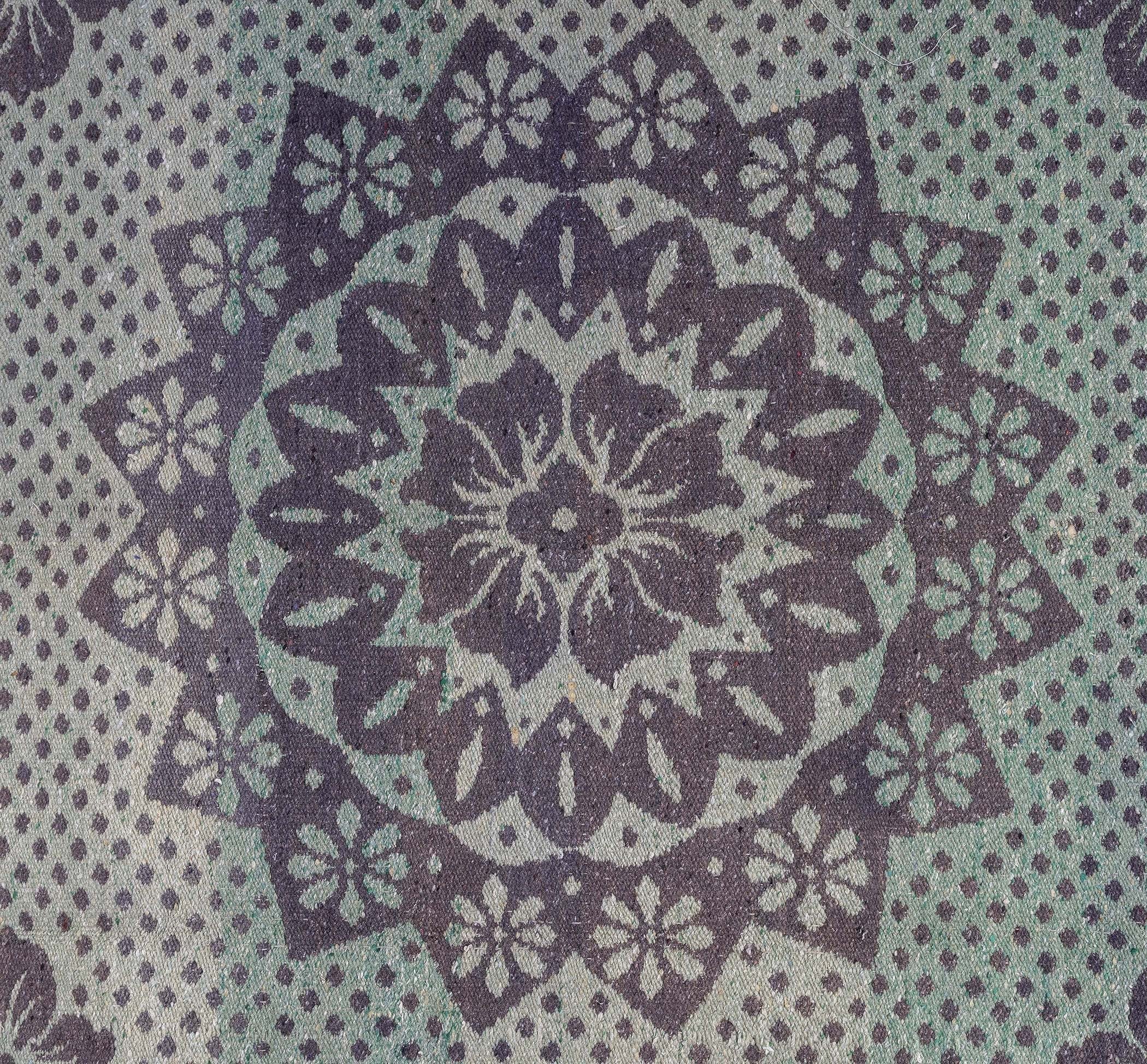 Tapis réversible antique Abraj vert