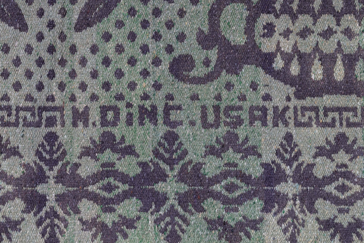 Tapis réversible antique Abraj vert