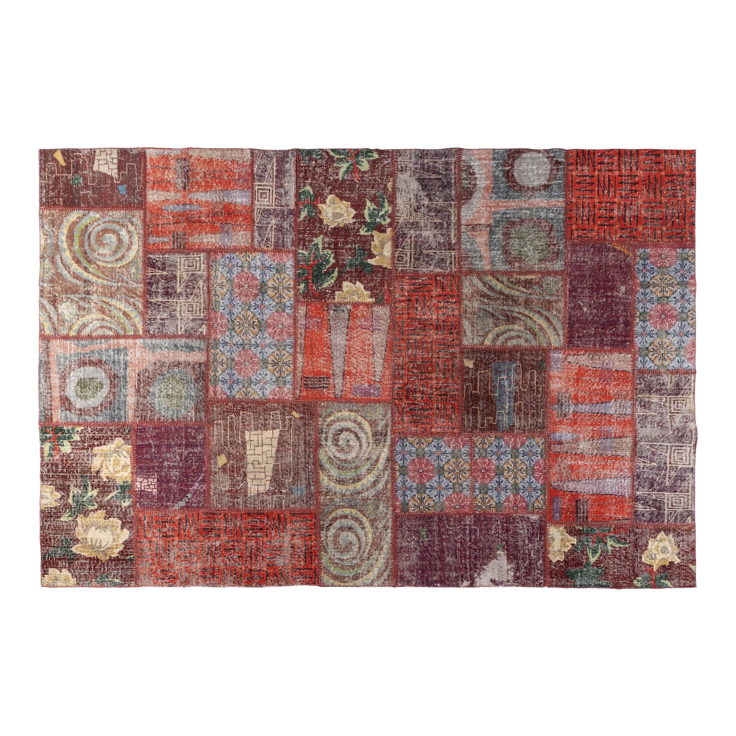 Alfombra Patchwork Lana Turquia Antigua
