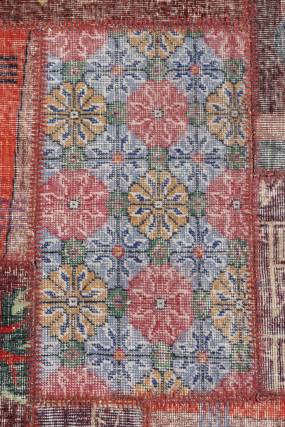 Alfombra Patchwork Lana Turquia Antigua