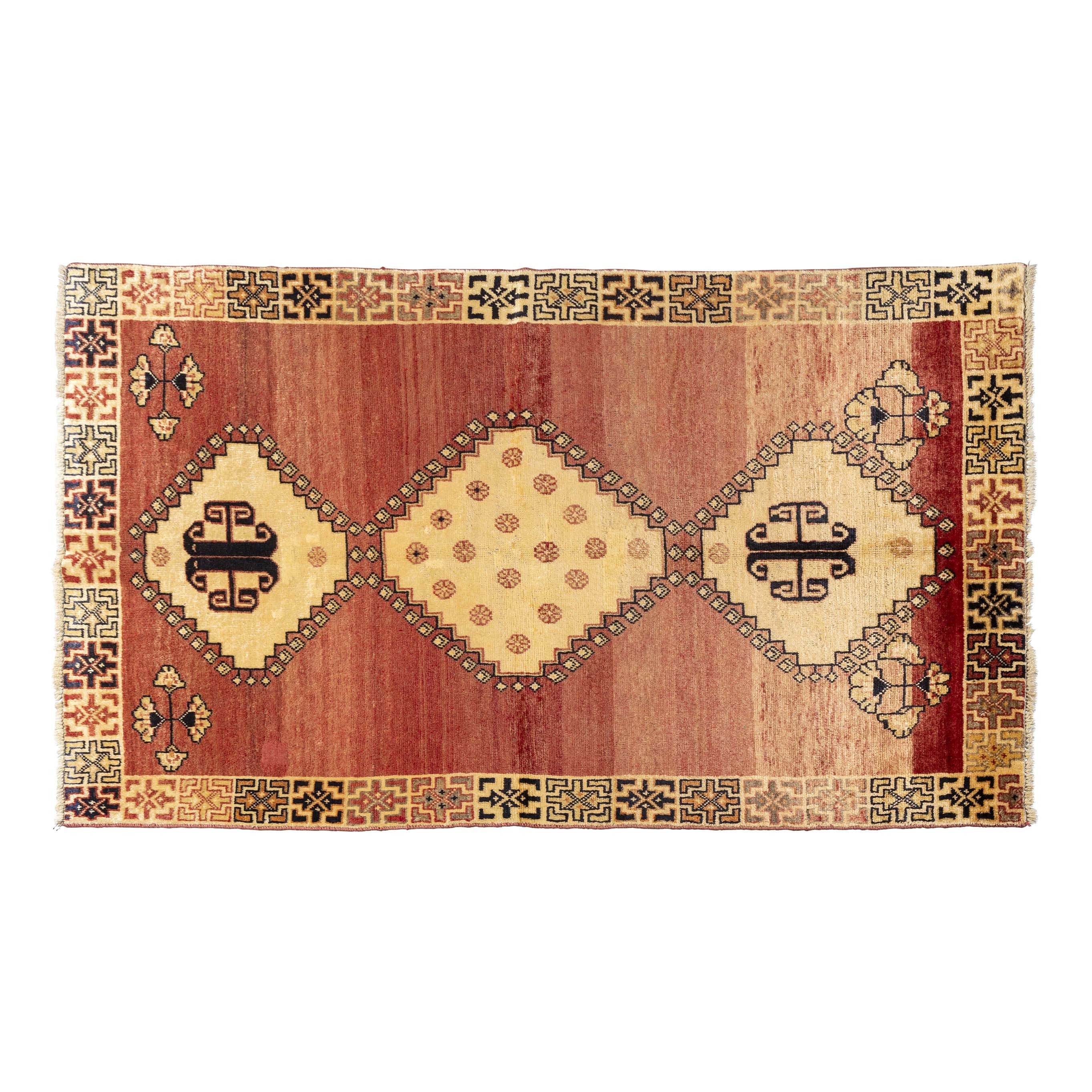 Alfombra Qhasqai Cognac Lana