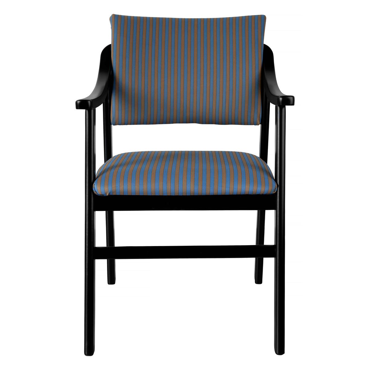 Silla Reposabrazos Etienne Madera Haya Blue & Brown