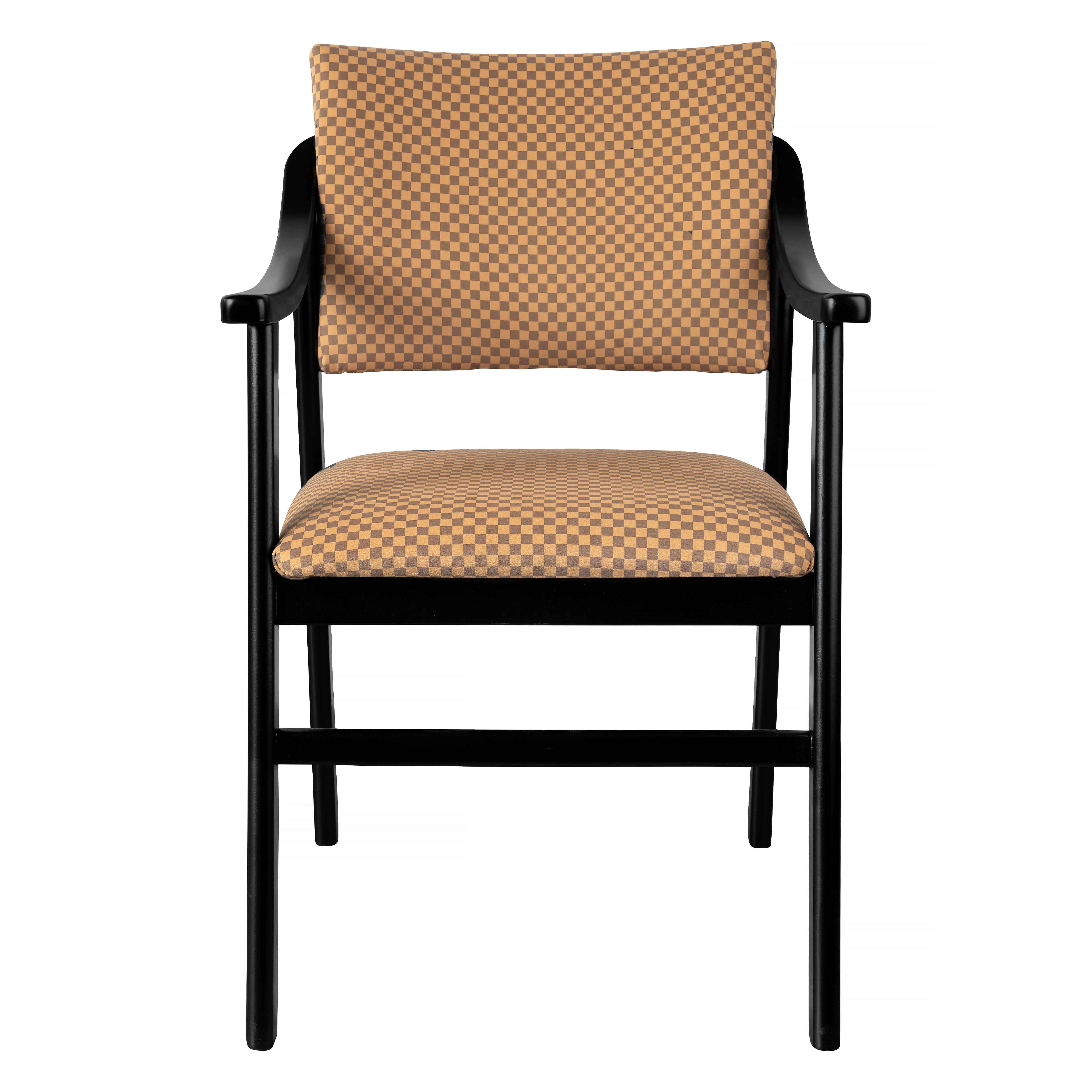 Silla Reposabrazos Etienne Madera Haya Checkerboard