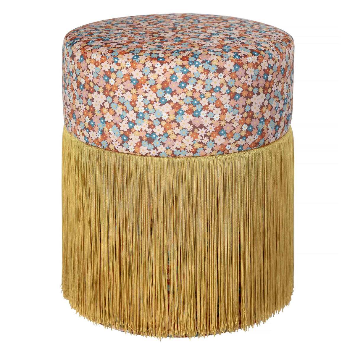Pouf Ottoman Velvet Funky