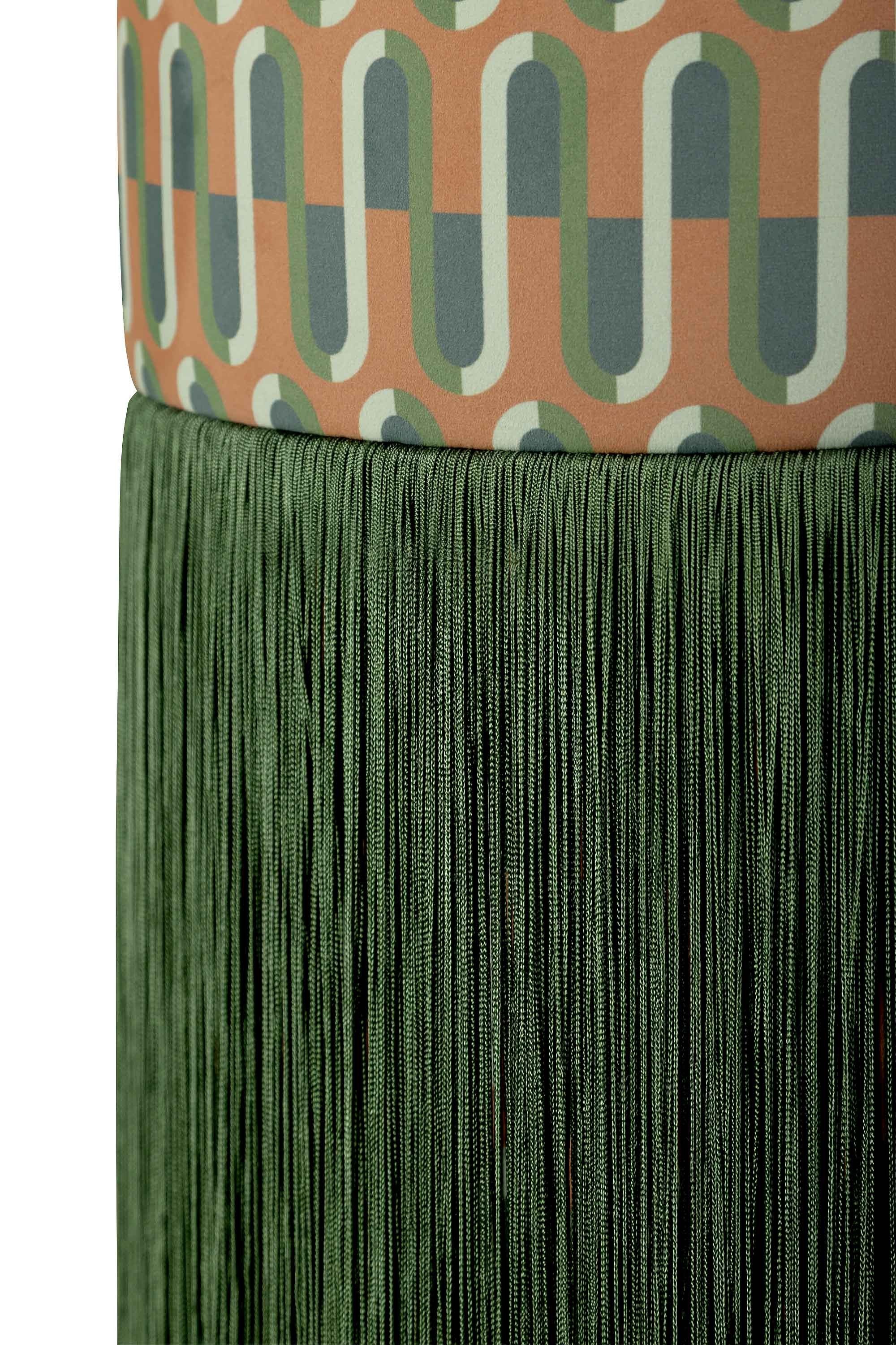 Pouf Ottoman Velvet Ziggy