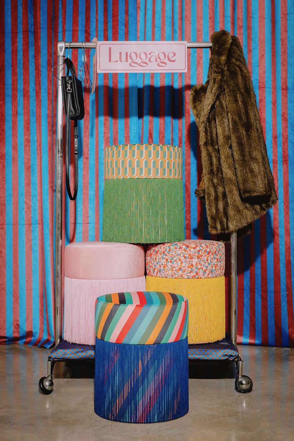 Pouf Ottoman Velvet Festival