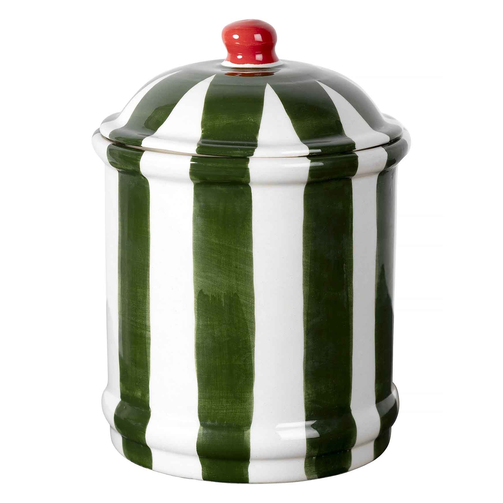"Bonnie" Green Ceramic Kitchen Canister