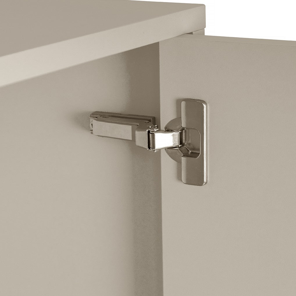 Taupe organizer cabinet
