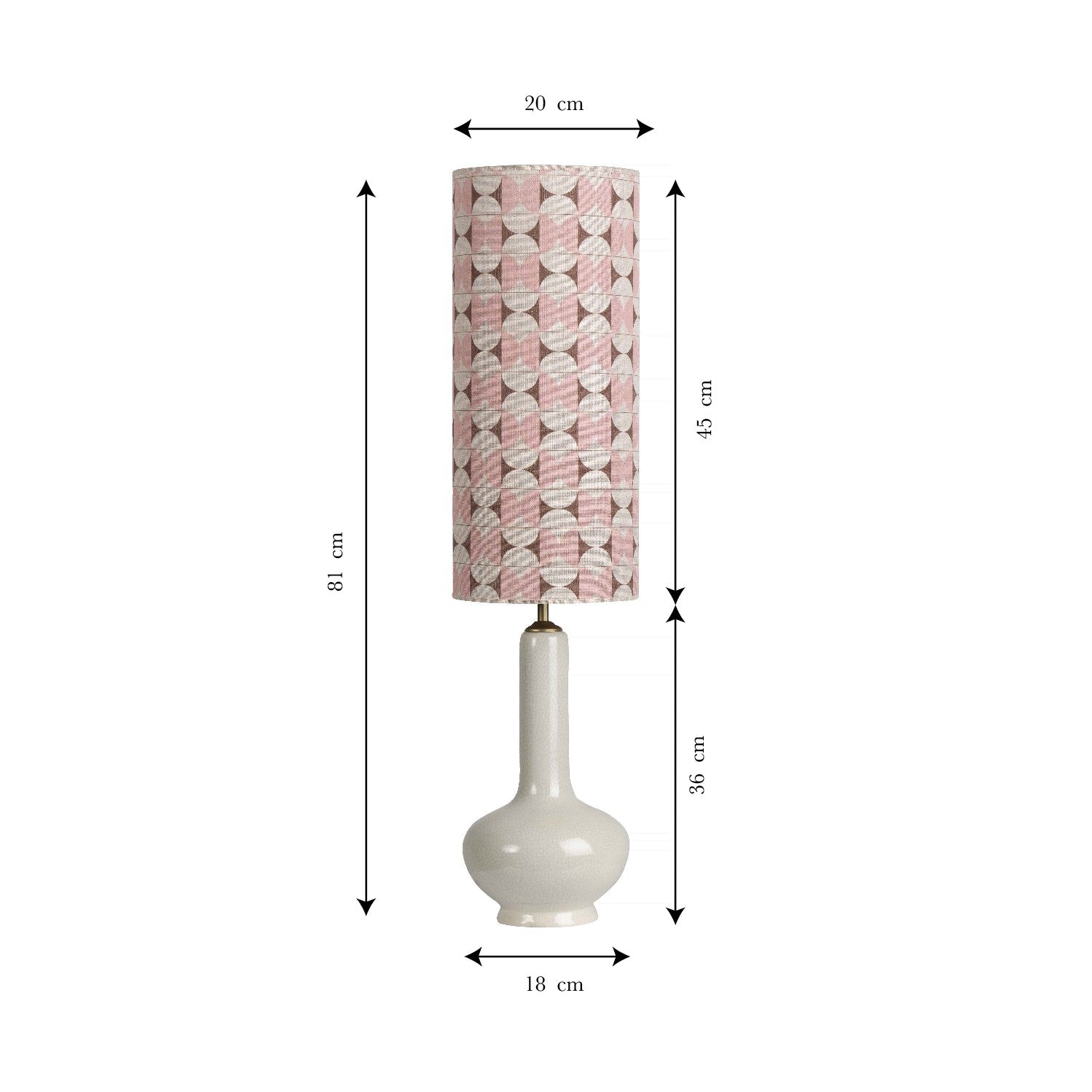 Lampe de Table en Céramique Beige