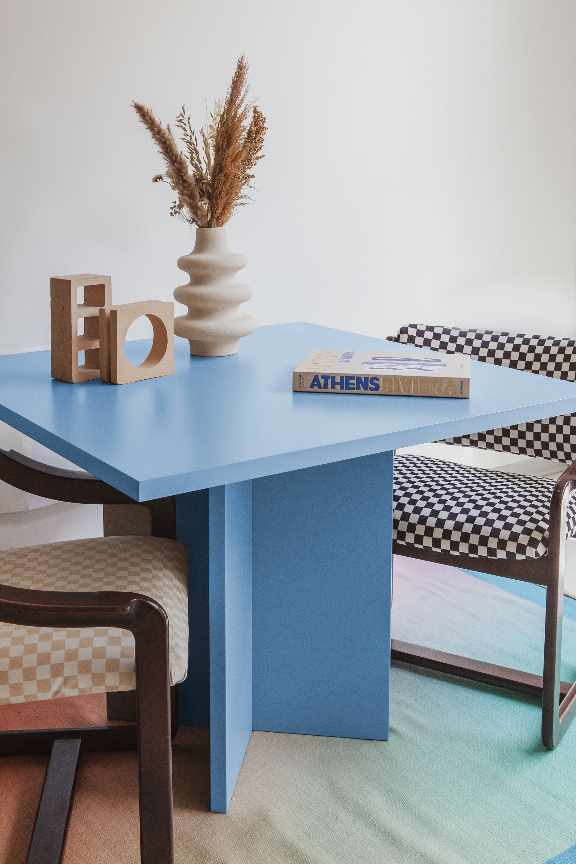 Mesa Cuadrada Matilda Azul claro