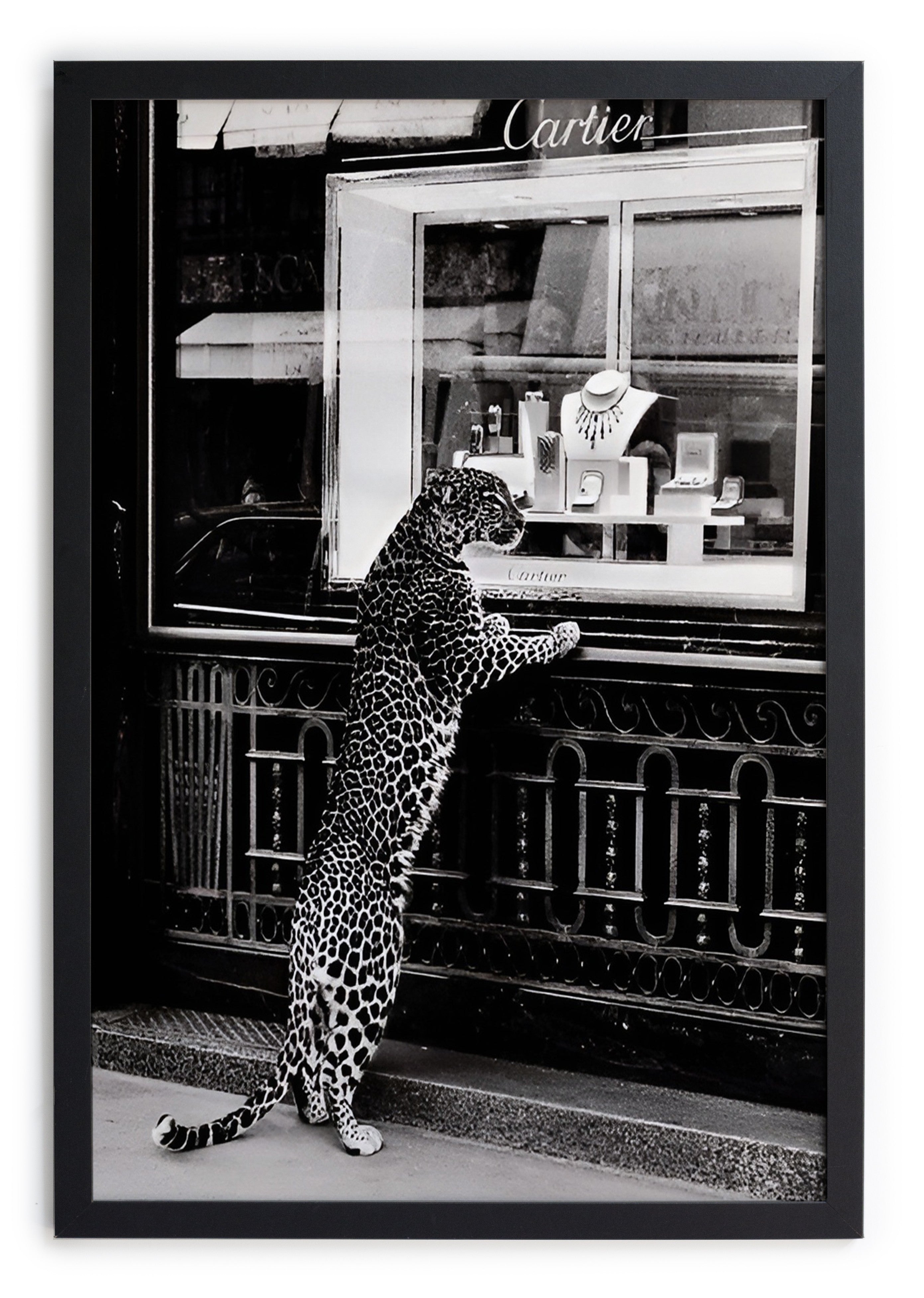 Cuadro Moldura Negra 40x30 (Cheetah 1)