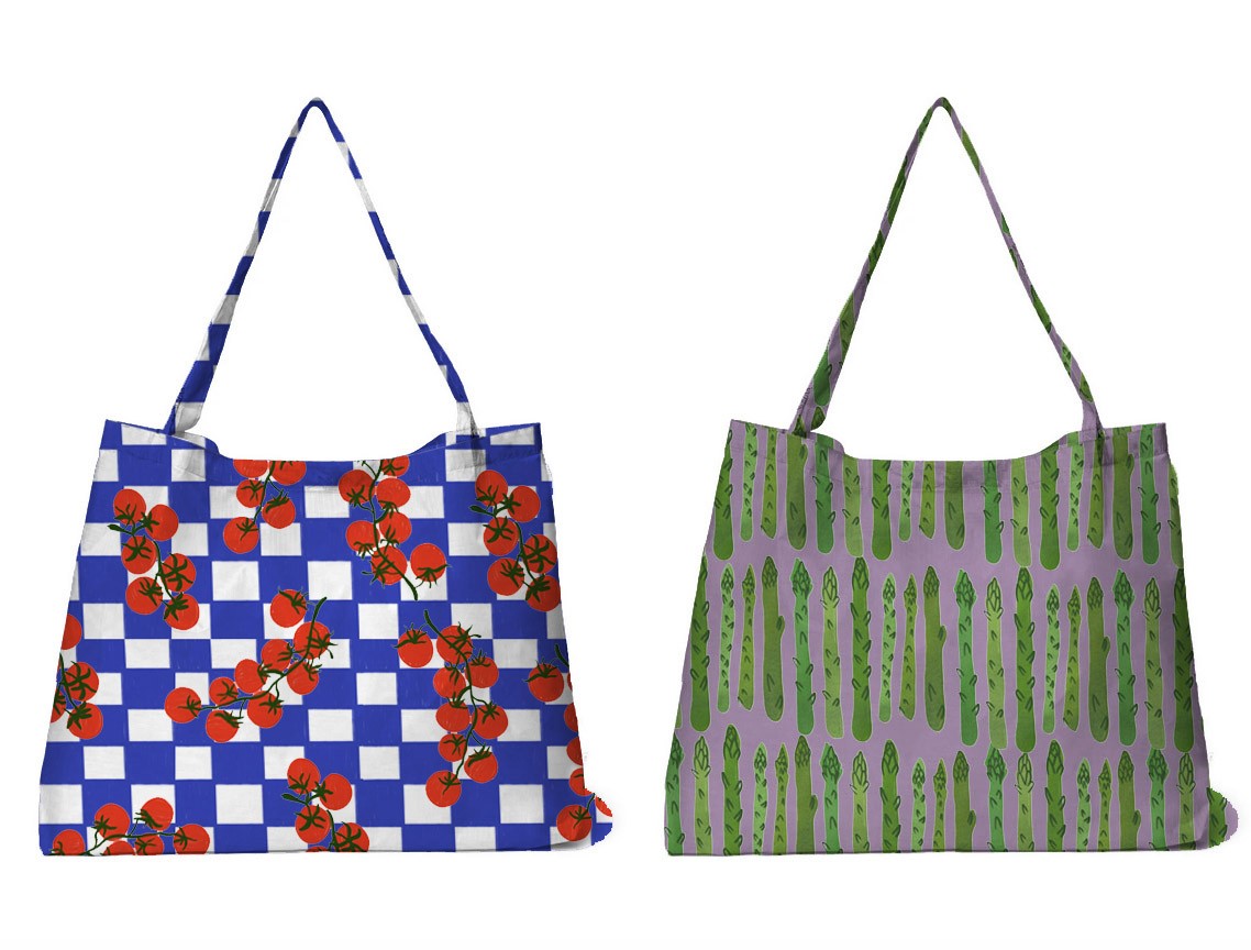 Set 2 Shopping Bag Vegs (Esparragos Tomate)