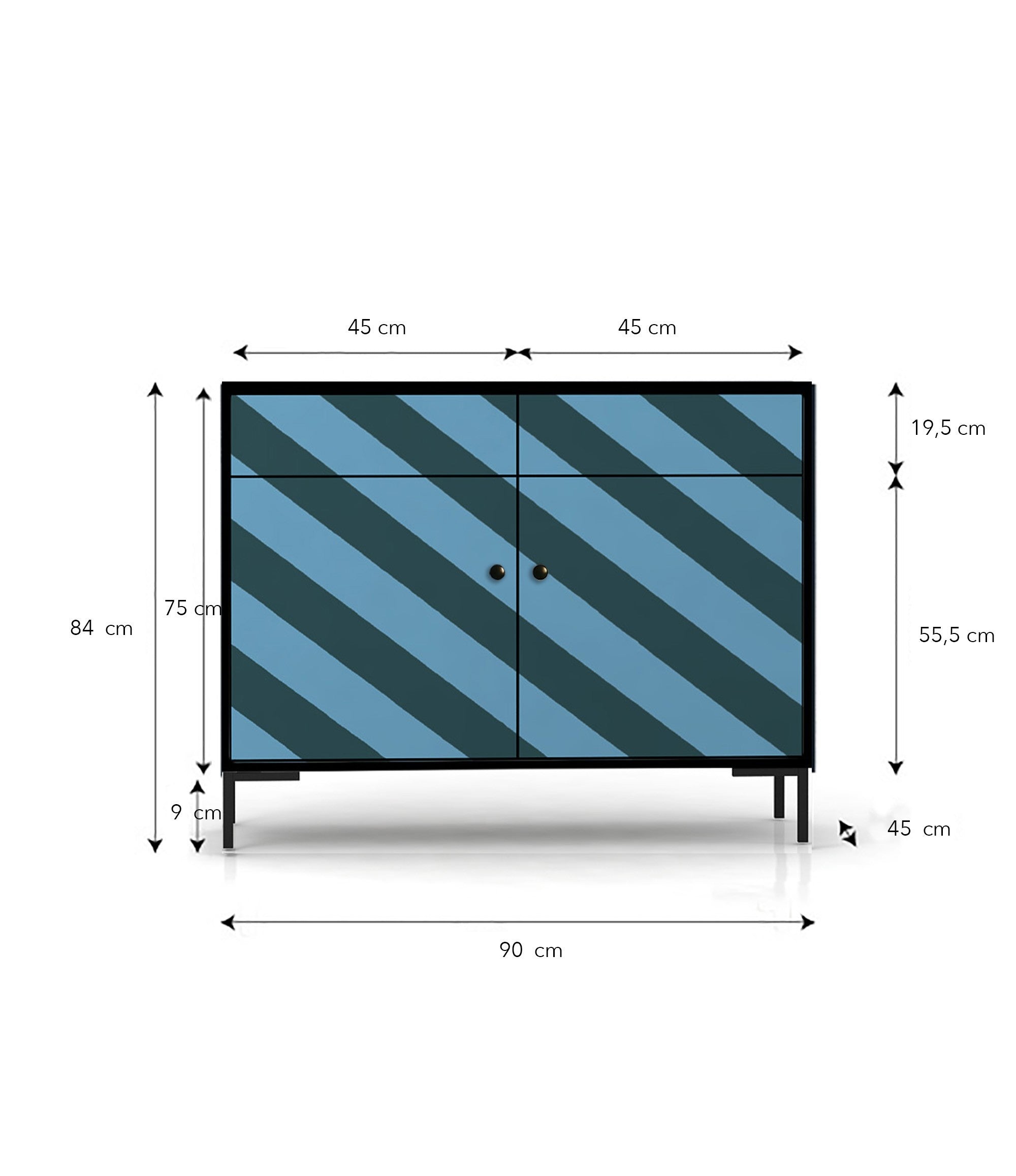 Comoda Alise Diagonal Mood Blue