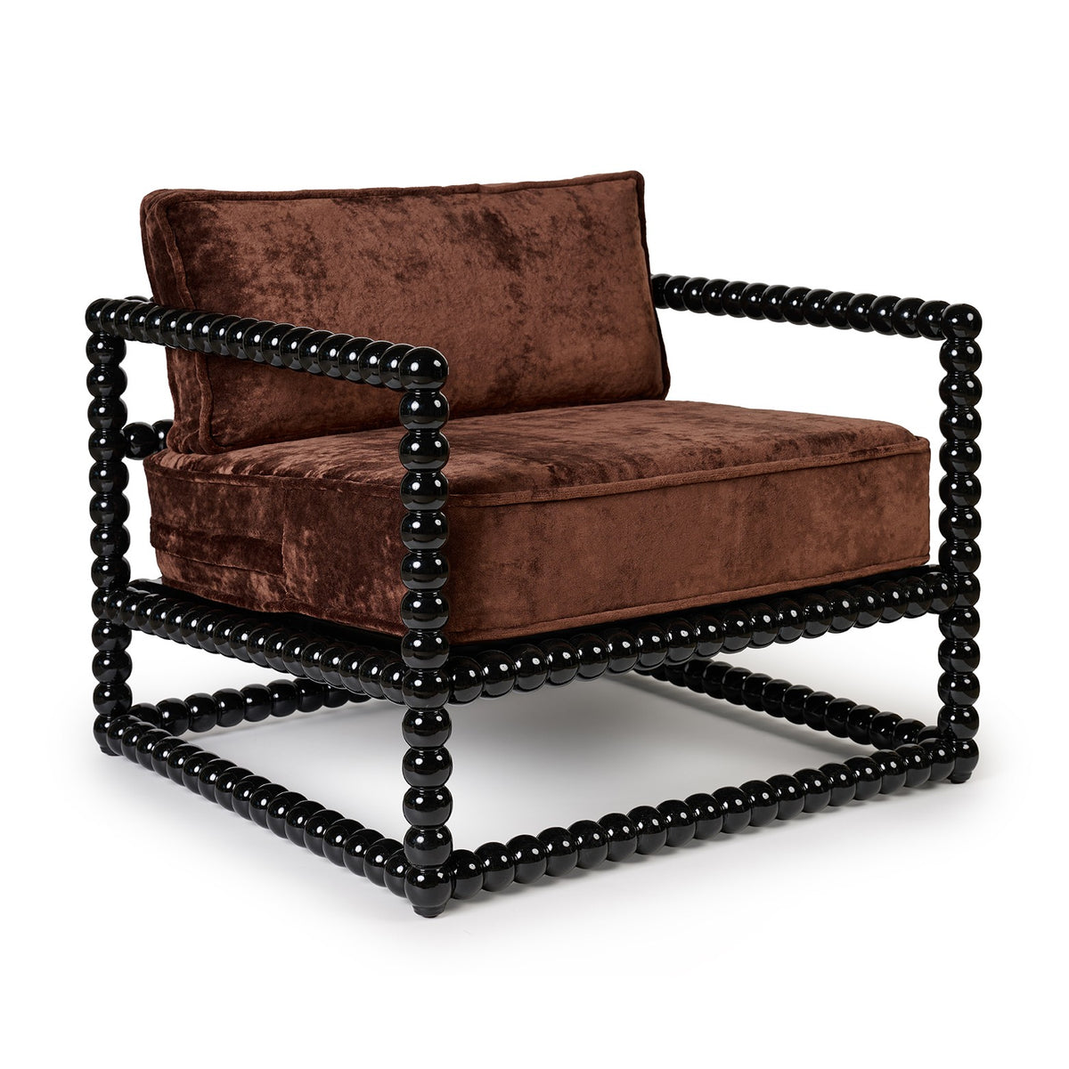 Sillón Buendía Terciopelo Marrón