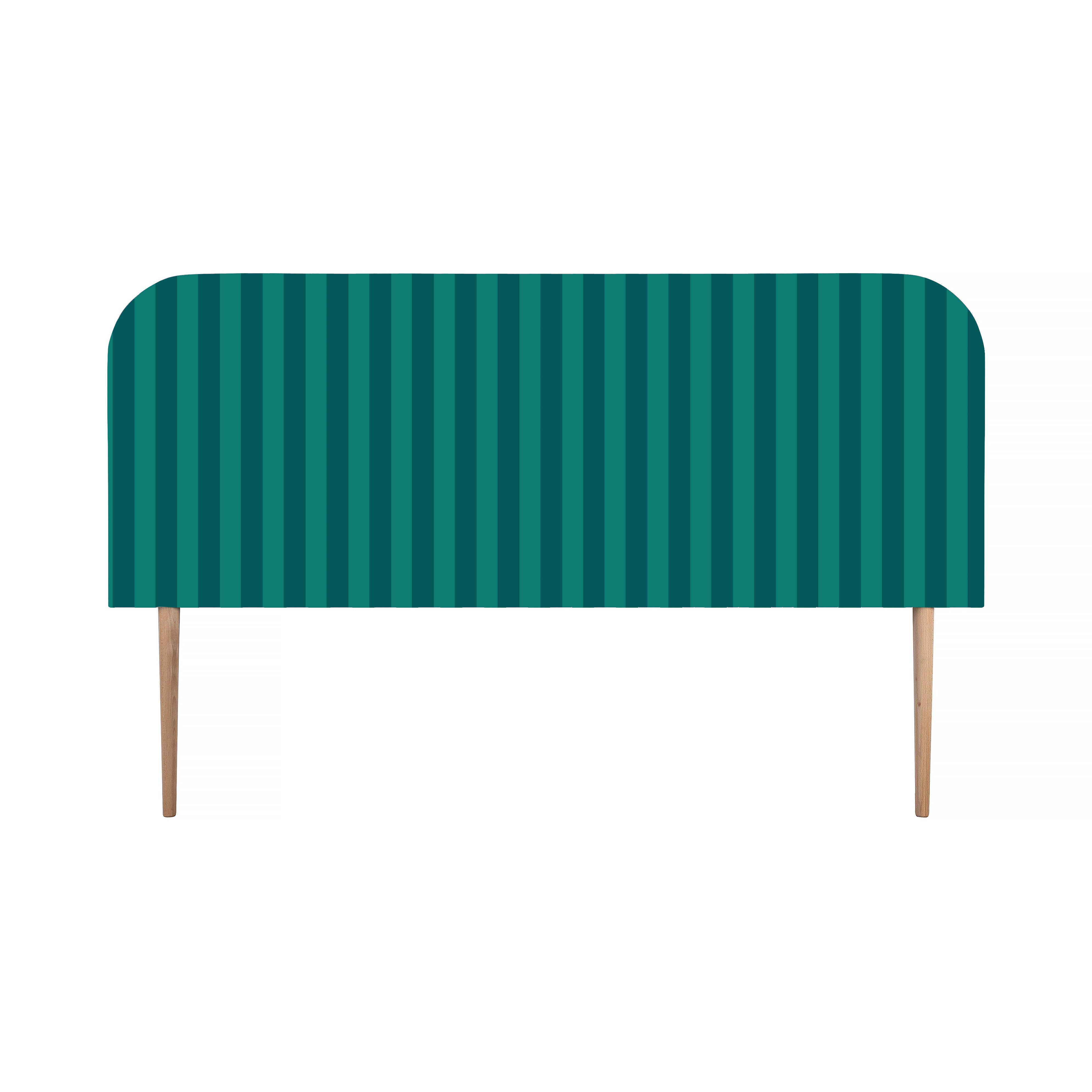Cabecero Eddie Tapizado Terciopelo Cama 150cm Deep-Ocean