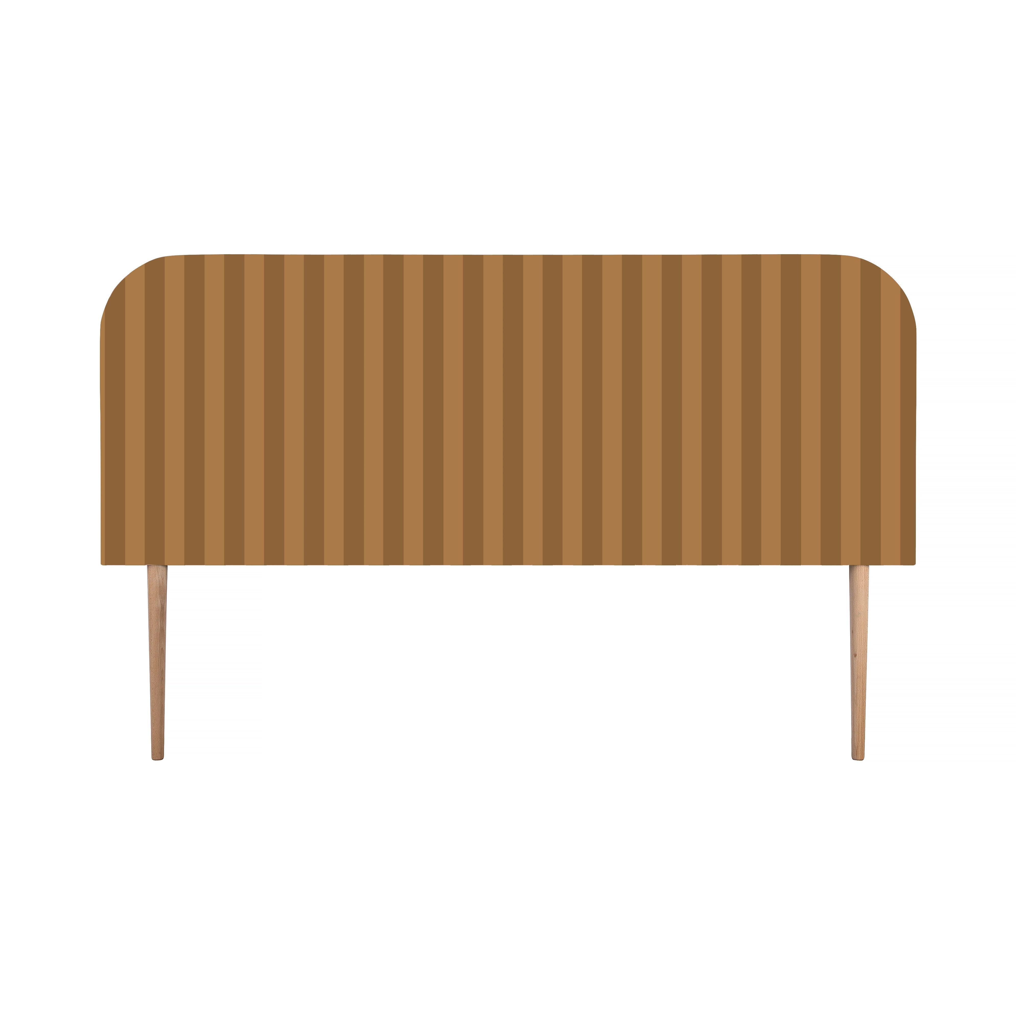 Cabecero Eddie Tapizado Terciopelo Cama 150cm Gold-Toffee