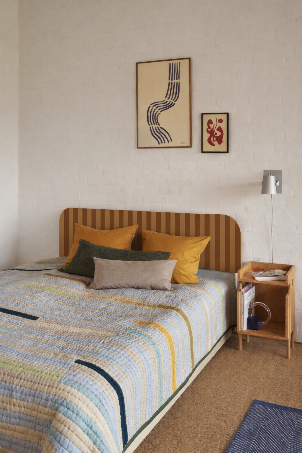 Cabecero Eddie Tapizado Terciopelo Cama 150cm Gold-Toffee