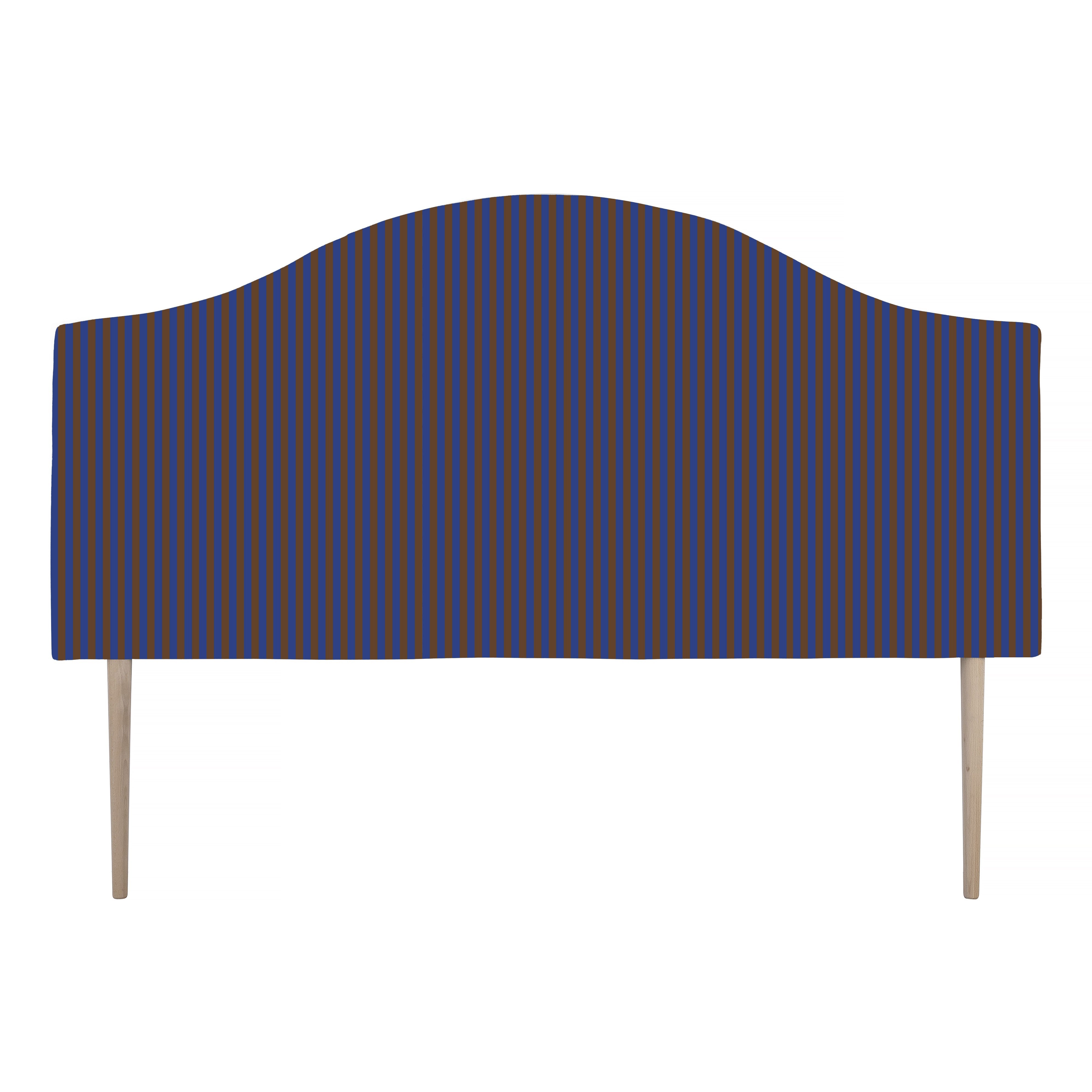 Cabecero Suzanne Tapizado Terciopelo Cama 150cm Blue- Tobacco