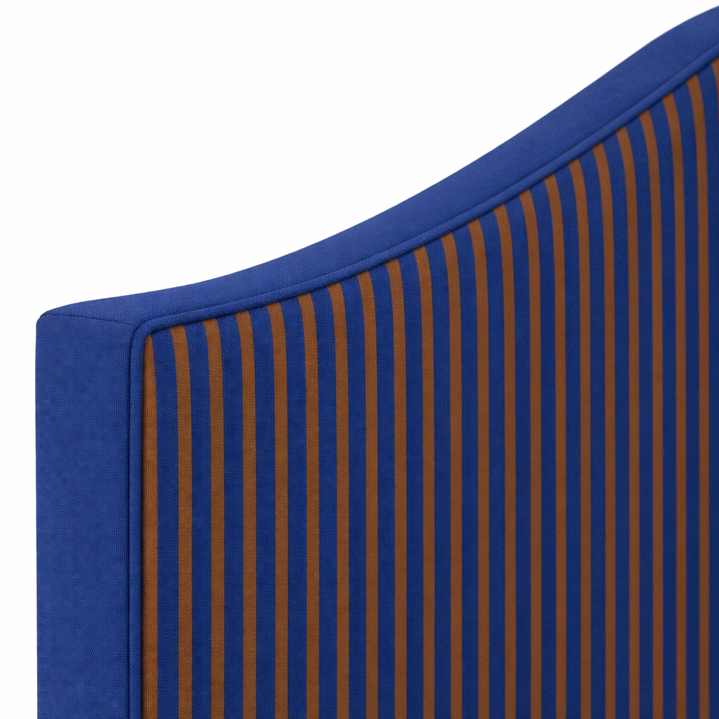 Cabecero Suzanne Tapizado Terciopelo Cama 150cm Blue- Tobacco
