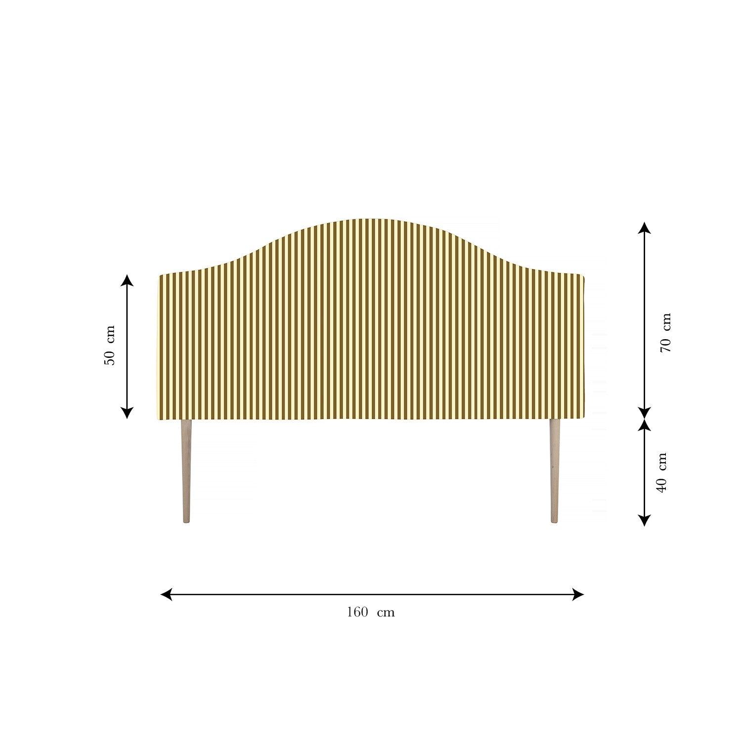 Cabecero Suzanne Tapizado Terciopelo Cama 150cm Butter Toast