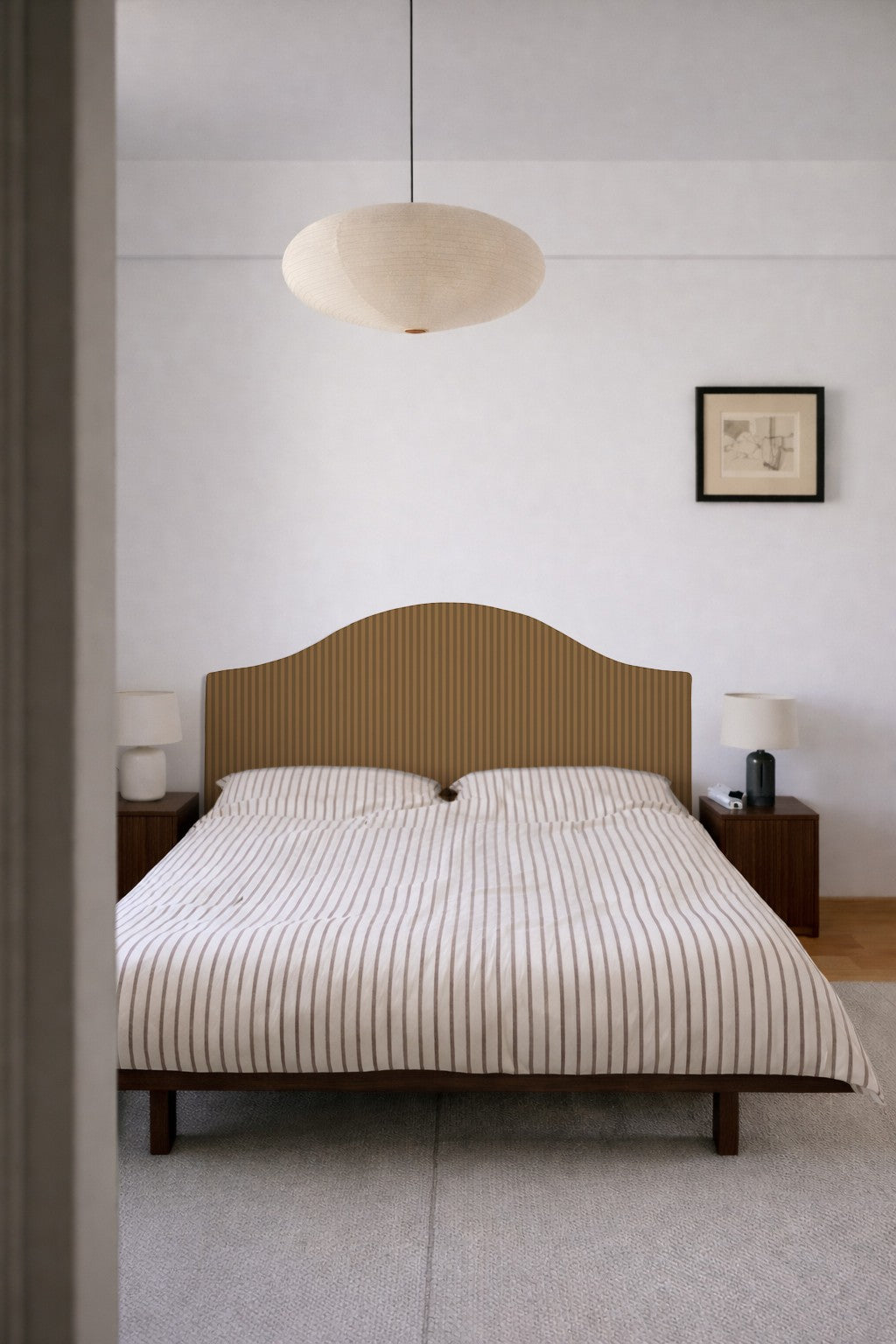 Cabecero Suzanne Tapizado Terciopelo Cama 150cm Gold-Toffee
