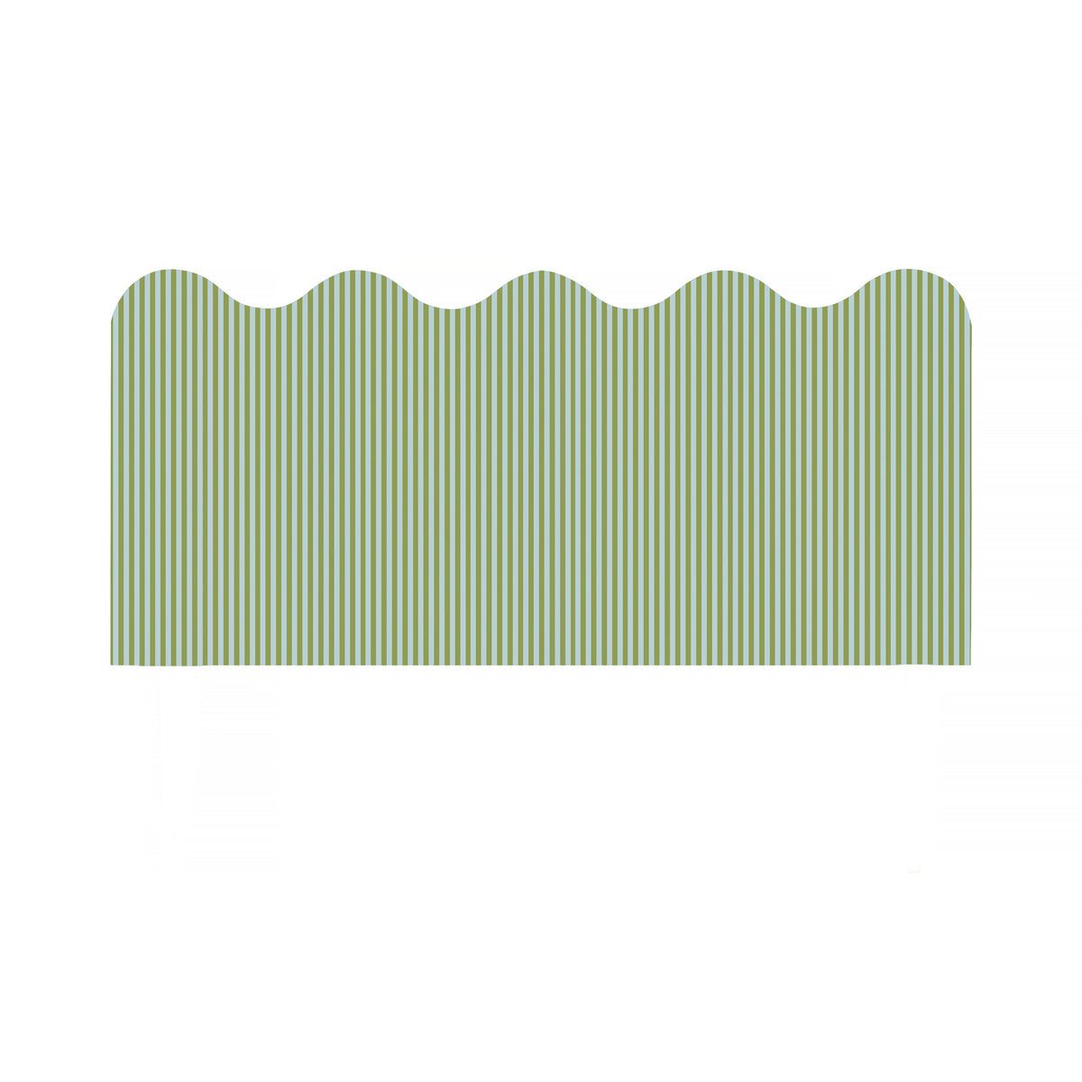 Cabecero Wavy Tapizado Terciopelo Cama 150cm Green-Water