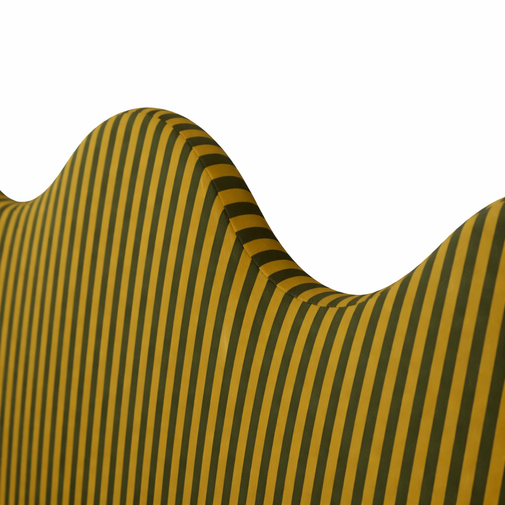 Cabecero Wavy Tapizado Terciopelo Cama 150cm Pine-Wood