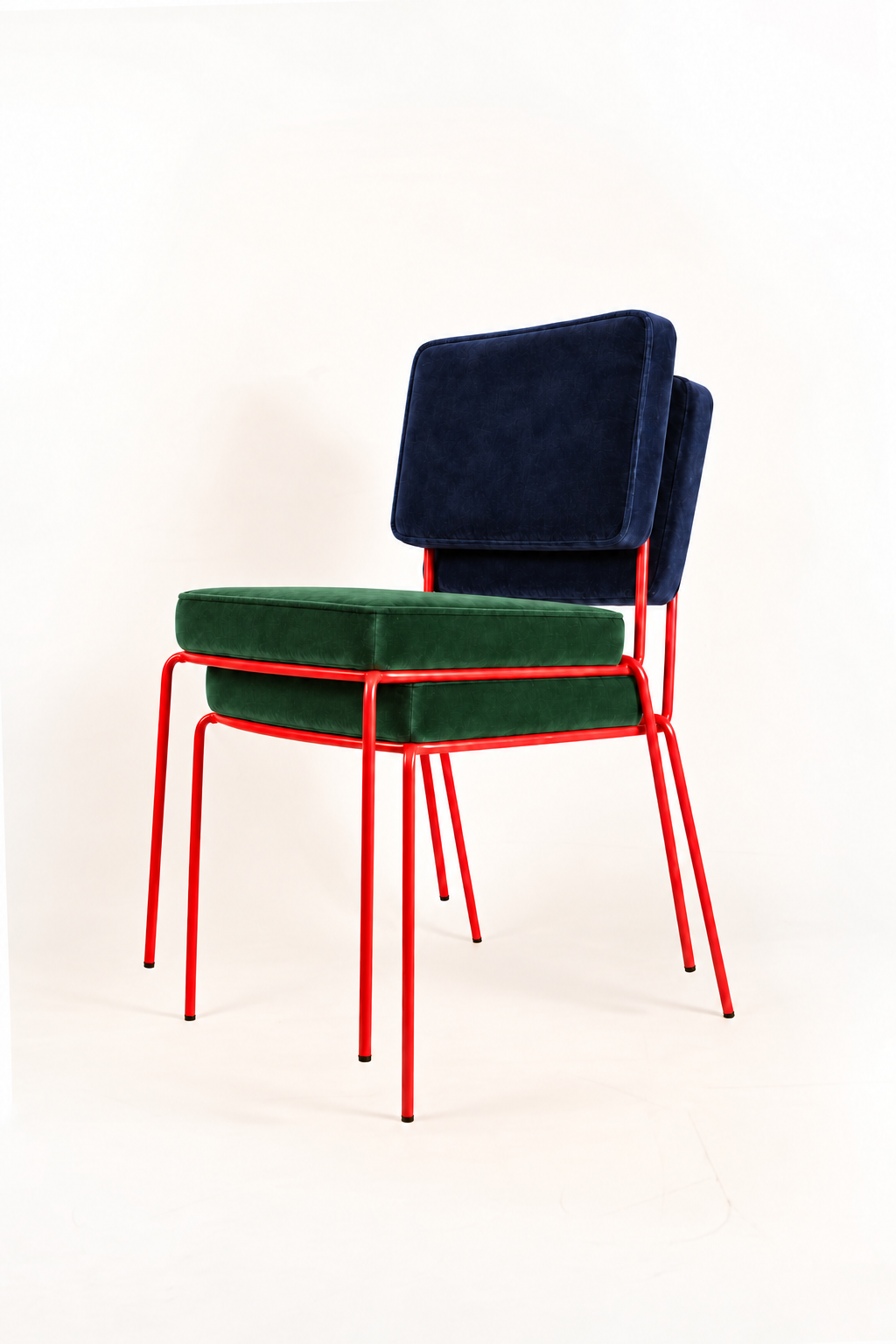 Silla Maura Roja Tapizado Velvet Combo PRE-ORDER