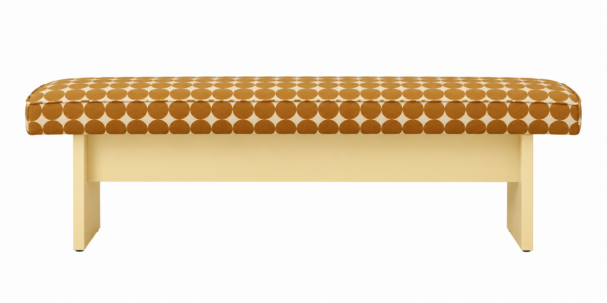 Banco Tapizado Scarlet XL Butter Dots SECOND-LIFE