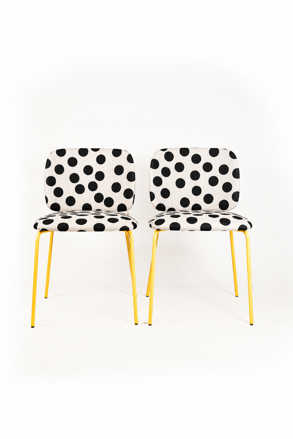 Silla Clarita Amarilla Tapizado Vichy Dots Pre-Order